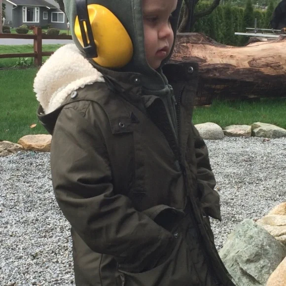 ❄️ 1.5-2.5y H&M Kids Army Green Winter Jacket - Picture 2 of 11